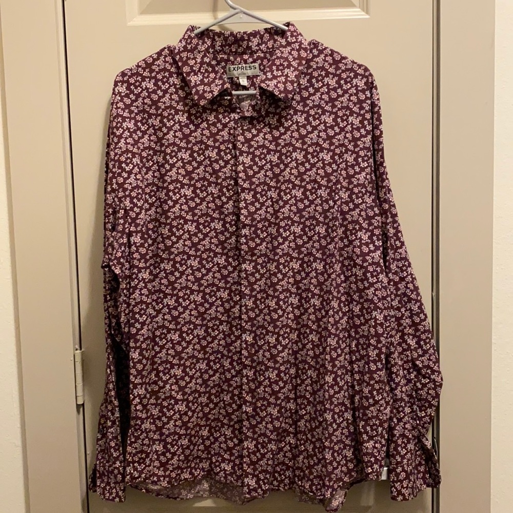 Express Fitted Dress Shirt